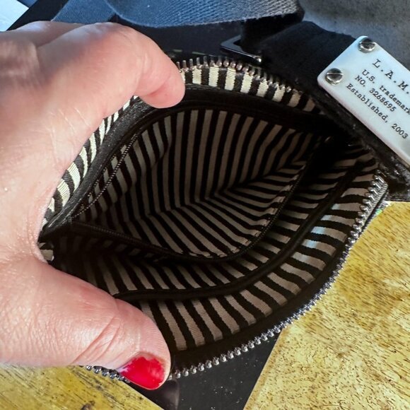 L.A.M.B Bag Green EUC Authentic Handbag Pocketbook Crossbody Tribal African Art - Picture 11 of 13